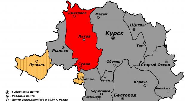 Приходы льговского уезда курской губернии